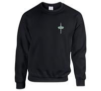 HiViz Kings Royal Marine Commando Premium Embroidered Sweatshirt (UK, Alpha, XXL, Regular, Regular, Black)