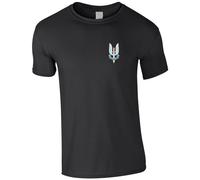 HiViz Kings SAS Blue Badge T Shirt Premium Quality Embroidered Pristine Finish (UK, Alpha, XL, Regular, Regular, Black)