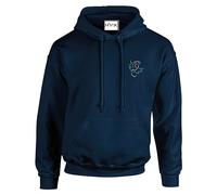 HiViz Kings Scotland Scottish Thistle Rugby/Football Embroidered Hoodie Pristine Finish (3XL) Navy