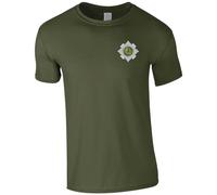HiViz Kings Scots Guards Men's Tshirt British Army Insignia MOD ** 9 Colours Available ** (XL, Military Green)