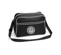 HiViz Kings SKA Music Retro Shoulder Bag With Embroidered Logo (Retro, Chocolate & Sand)