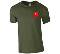 HiViz Kings The Infantry Badge Men's Tshirt British Army Insignia MOD ** 9 Colours Available ** (UK, Alpha, L, Regular, Regular, Military Green)