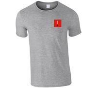 HiViz Kings The Infantry Badge Men's Tshirt British Army Insignia MOD ** 9 Colours Available ** (UK, Alpha, M, Regular, Regular, Grey)