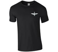 HiViz Kings The Parachute Regiment Paras Paratrooper Men's Tshirt British Army Insignia MOD ** 9 Colours Available ** (UK, Alpha, S, Regular, Regular, Black)