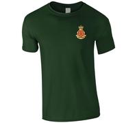 HiViz Kings The Queens Lancashire Regiment QLR Men's Tshirt British Army Insignia MOD ** 9 Colours Available ** (L, Green)