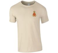 HiViz Kings The Queens Lancashire Regiment QLR Men's Tshirt British Army Insignia MOD ** 9 Colours Available ** (L, Sand)