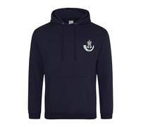 HiViz Kings The Rifles Embroidered Men's Hoodie British Army Insignia MOD Hooded Sweatshirt Embroidery ** 9 Colours Available ** (UK, Alpha, XXL, Regular, Regular, Navy)