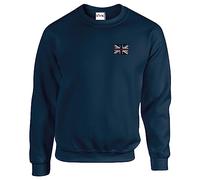 HiViz Kings Thin Red Line Fire Fighter Fireman Embroidered Sweatshirt Pristine Finish (as8, alpha, l, regular, regular, Navy)