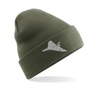 HiViz Kings Vulcan Bomber Embroidered Beanie Hat - Stylish & Functional Headwear (UK, Alpha, One Size, Olive)