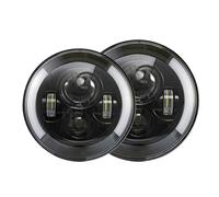 HIVZIVCCIK Front Headlight Assembly 2pcs For Suzuki For Samurai Car 7" Led Headlight Hi/Low H4 Halo Eyes Front Headlamp Head Light Lamp Headlight Unit(2 pcs Half-7inch)
