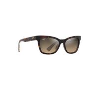 Hiwahiwa Polarised Wrap Sunglasses in Shiny Dark Havana & HCL Bronze