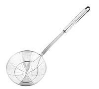 Hiware Solid Stainless Steel Spider Skimmer Ladle for Cooking and Frying, Kitchen Utensils Wire Pasta Strainer, 5.4 Inch