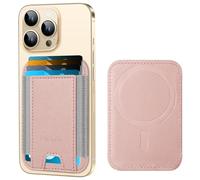 HiWe MagSafe Wallet for iPhone 15/14/13/12 Series, Leather, Fit 6 Cards, Slim, RFID Blocking, Gold