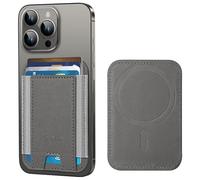 HiWe MagSafe Wallet, Magnetic Card Wallet Holder for iPhone 15/14/13/12 Series, Leather Wallet, Fit 6 Cards, Slim, RFID Blocking