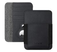 HiWe Passport Holder Wallet, Black, 5.47"x3.94"x0.47", With Airtag Holder