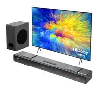 Hiwill 3.1.2ch Dolby Atmos Soundbar, 8-Driver Surround Sound System for TV, 400W Peak Power, 2 Up-Firing & 2 Side-Firing Speakers w/ 5.25'' Subwoofer for Cinematic Sound, eARC/ARC/OPT/BT, Nimbus A312