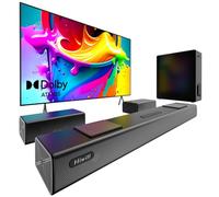 Hiwill 5.1.2CH Dolby Atmos Soundbar, Sound Bar for TV with 6.5" Wireless Subwoofer, Home Theater Surround Sound System for TV, 2 Up-firing & 2 Rear Drivers, 2 Side-firing Tweeters, Nimbus A512