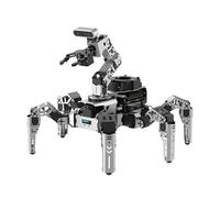 HIWONDER ROS2 Jetson Hexapod with OpenClaw Large AI Models ChatGPT SLAM Mapping 3D AI Vision Voice Scene Understanding Self-Balancing ROS Education Robot, ROSpider Advanced Kit & Jetson Nano 4GB