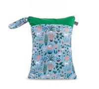 Hixingo 3/2/1 Packs Cute Patterns Wet Bag, Waterproof Wet Dry Bag, Reusable Washable Nappy Stuff Sack, Portable Children's Items Dry Sack with Zipper Pockets for Swimming, Beach (Cactus,3pc)