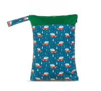 Hixingo 3/2/1 Packs Cute Patterns Wet Bag, Waterproof Wet Dry Bag, Reusable Washable Nappy Stuff Sack, Portable Children's Items Dry Sack with Zipper Pockets for Swimming, Beach (Car,3pc)