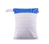 Hixingo 3/2/1 Packs Cute Patterns Wet Bag, Waterproof Wet Dry Bag, Reusable Washable Nappy Stuff Sack, Portable Children's Items Dry Sack with Zipper Pockets for Swimming, Beach (Star,1pc)