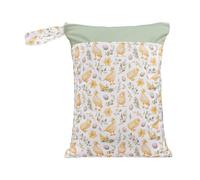 Hixingo 3/2/1 Packs Cute Patterns Wet Bag, Waterproof Wet Dry Bag, Reusable Washable Nappy Stuff Sack, Portable Children's Items Dry Sack with Zipper Pockets for Swimming, Beach (Chicken 1,1pc)