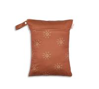 Hixingo 3/2/1 Packs Wet Bag, Large Waterproof Wet Dry Bag, Multicolor Reusable Washable Nappy Stuff Sack, Portable Children's Items Dry Sack with Zipper Pockets for Swimming (Brown,2pc)