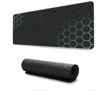 Hixingo 3D Cool Hive Large Mouse Mat, Gaming Mouse Pad, Mouse Pad, Mousepad with Stitched Edges, Non-Slip Rubber Base Mouse Pads for Office & Home (700 * 300 * 3mm,green)