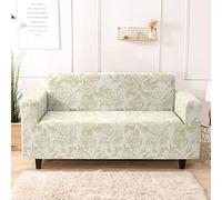 Hixingo 3D Elastic Sofa Cover Non Slip Elastic Full Covered Super Soft 1/2/3/4 Seats Slipcovers Furniture Protector Home Decor Stretch Sofa Cover Removable (simple flower,1 seat: 90-140cm)