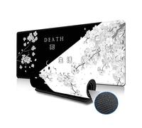 Hixingo 3D Large Mouse Mat, Gaming Mouse Pad, Black and White Life Mouse Pad, Mousepad with Stitched Edges, Non-Slip Rubber Base Mouse Pads for Office & Home (White,600x300x3mm)