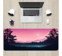 Hixingo 3D Large Mouse Mat, Gaming Mouse Pad, Painting Landscape Mouse Pad, Mousepad with Stitched Edges, Non-Slip Rubber Base Mouse Pads for Office Home (600x300x3mm,River)