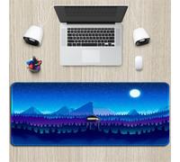 Hixingo 3D Large Mouse Mat, Gaming Mouse Pad, Painting Landscape Mouse Pad, Mousepad with Stitched Edges, Non-Slip Rubber Base Mouse Pads for Office Home (900x400x3mm,Lighthouse)