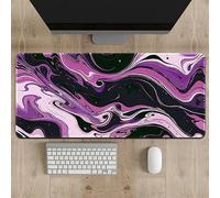 Hixingo 3D Liquid Watercolor Large Mouse Mat, Gaming Mouse Pad, Mouse Pad, Mousepad with Stitched Edges, Non-Slip Rubber Base Mouse Pads for Office & Home (1000 * 500 * 3mm,Purple)