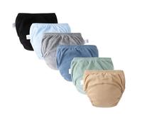 Hixingo 6 Pack Toddler Potty Training Pants, Soft Reusable Toilet Training Pants for 1-6 Years Children, Cotton Reusable Underwear Children,Underwear Washable for Girls Boys (Style 2,M)