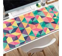 Hixingo Abstract Triangle Mouse Mat, Gaming Mouse Pad, Large Mouse Mat, Mousepad with Stitched Edges, Non-Slip Rubber Base Mouse Pads for Office & Home (600x300x3mm,creativity)
