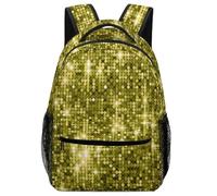 Hixingo Backpack for Kids Teenagers, Children's Backpacks, 3D Printing Rucksack School Bag for Girls Boys, Lightweight Casual Daypack Primary Book Bags (Yellow Blingling,42x31x15cm)