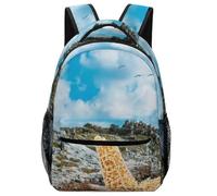 Hixingo Backpack for Kids Teenagers, Children's Backpacks, 3D Printing Rucksack School Bag for Girls Boys, Lightweight Casual Daypack Primary Book Bags (beach 9,42x31x15cm)