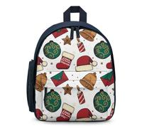 Hixingo Backpack for Kids Teenagers, Christmas Children's Backpacks, Rucksack School Bag for girls boys, Casual Daypack, Primary Book Bags Lightweight and Breathable (Golden bells)