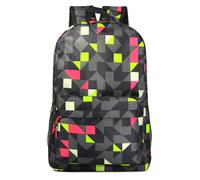 Hixingo Backpack for School Kids, Lightweight Backpack School Bags for Girls Boys and Secondary Large Capacity Rucksack for Children Primary School Bag (Geometry,47x31x18cm)