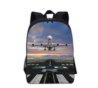 Hixingo Backpack for School Kids, Lightweight School Bags for Boys and Secondary Double Layer Capacity Rucksack for Children Primary School Bag (Airplane 1,16inch)