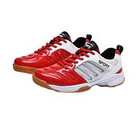 Hixingo Badminton Shoes Men Tennis Shoes Men Womens, 5.5-9.5 UK Lightweight Badminton Trainers Shoes Anti-Slip and Shock-Absorbing Squash Shoes for Volleyball, Table Tennis, Tennis, Badminton, Etc