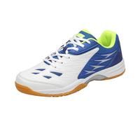 Hixingo Badminton Shoes Men Tennis Shoes Men Womens, Lightweight Badminton Trainers Shoes 5-13 UK Anti-Slip and Shock-Absorbing Squash Shoes for Volleyball, Table Tennis, Tennis, Badminton Blue