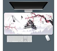 Hixingo Beautiful Landscape Large Mouse Mat, Gaming Mouse Pad, Mouse Pad, Mousepad with Stitched Edges, Non-Slip Rubber Base Mouse Pads for Office & Home (600 * 300 * 3mm,pavilion)