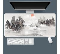 Hixingo Beautiful Landscape Large Mouse Mat, Gaming Mouse Pad, Mouse Pad, Mousepad with Stitched Edges, Non-Slip Rubber Base Mouse Pads for Office & Home (900 * 400 * 3mm,deer)