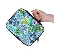 Hixingo Bible Cover Case with a Zip, Bible Covers with Handle for Women and Men Small Bible Cover Bag Carrying Book Case Perfect Gift for Book Lover Girls Mother (Succulent 7,28x22cm)