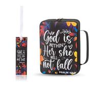 Hixingo Bible Cover Case with a Zip, Bible Covers with Handle for Women and Men Small Bible Cover Bag Carrying Book Case Perfect Gift for Book Lover Girls Mother (Tropical,26x19cm)