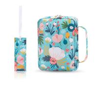 Hixingo Bible Cover Case with a Zip, Bible Covers with Handle for Women and Men Small Bible Cover Bag Carrying Book Case Perfect Gift for Book Lover Girls Mother (Plants,26x19cm)