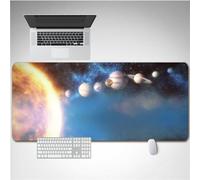 Hixingo Bright Starry Sky Mouse Mat, Gaming Mouse Pad, Large Mouse Mat, Mousepad with Stitched Edges, Non-Slip Rubber Base Mouse Pads for Office & Home (800x300x3mm,galaxy2)