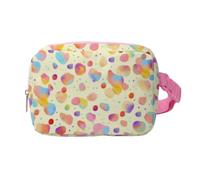 Hixingo Bum Bag for Men Women Waterproof, Bumbag Large with Zipper Lightweight Waist Pack with Adjustable Belt for Sports Running Hiking Walking Travel (Polka dot Print 8,20x14x5cm)