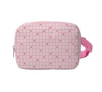 Hixingo Bum Bag for Men Women Waterproof, Bumbag Large with Zipper Lightweight Waist Pack with Adjustable Belt for Sports Running Hiking Walking Travel (Polka dot Print 1,20x14x5cm)